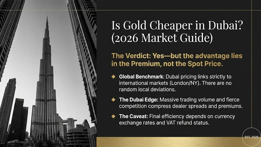 Is Gold Cheaper in Dubai? (2026 Expert Guide)
