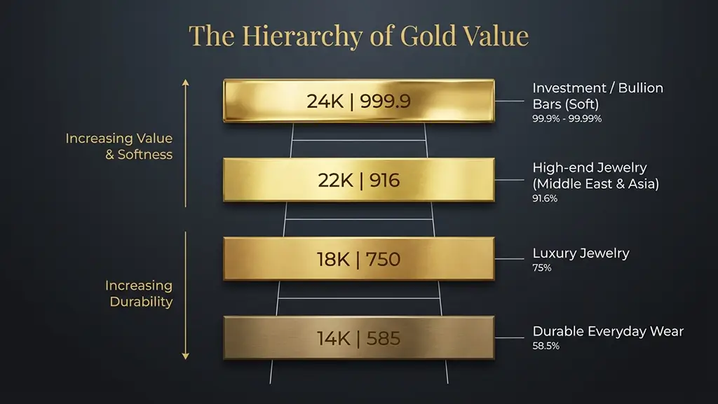 Which Gold Purity Should Investors Choose?