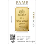 PAMP 50g gold bar price