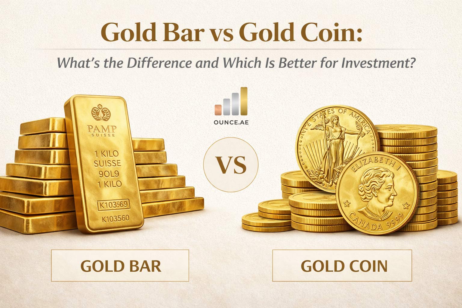 Gold Bar vs Gold Coin: What’s the Difference and Which Is Better for Investment?