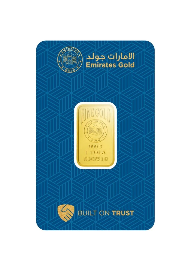 Investment Gold Bars - 1 Tola - Emirates Gold