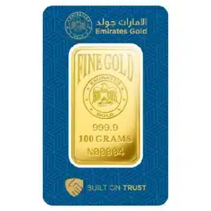 Investment Gold Bars - 100g - Emirates Gold