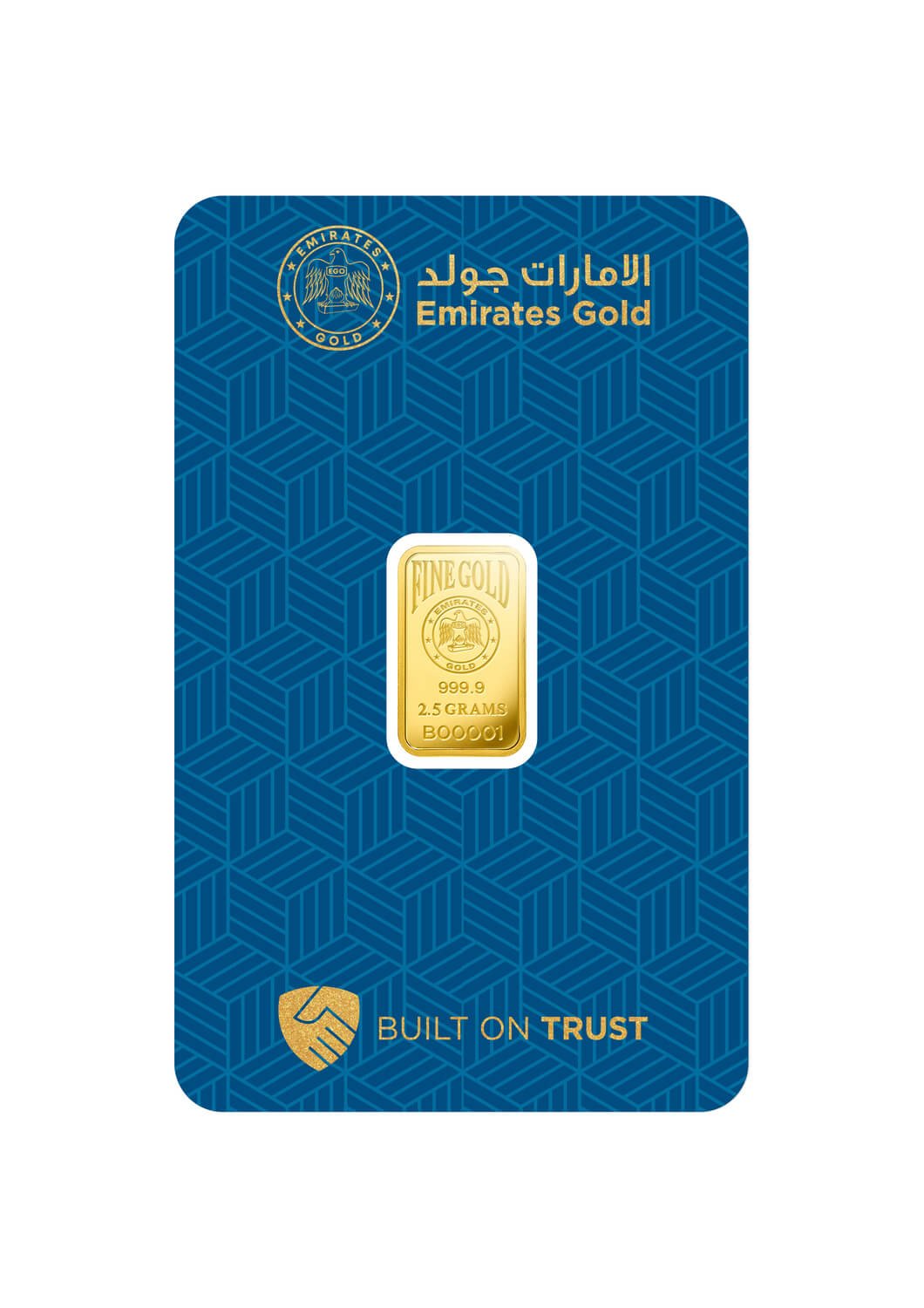 Investment Gold Bars - 2.5g - Emirates Gold
