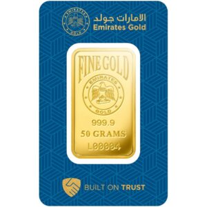 Investment Gold Bars - 50g - Emirates Gold