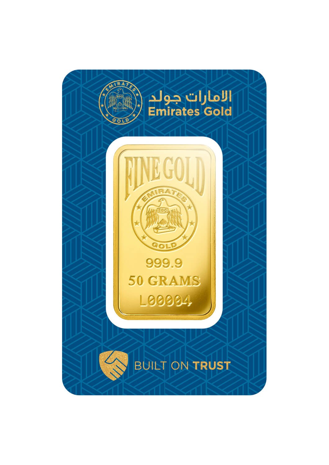 Investment Gold Bars - 50g - Emirates Gold