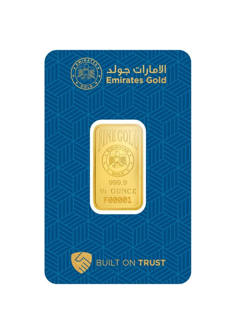 Investment Gold Bars - ½ Ounce - Emirates Gold