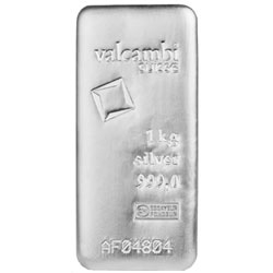 valcambi silver bar bullion 1 kg