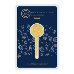 24k " Baby Gifts- Lollipop" Yellow Gold Ingot - 5g