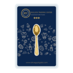 24k " Baby Gifts- Spoon" Yellow Gold Ingot - 10g