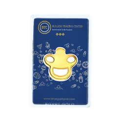 24k " Baby Pacifier " Yellow Gold Ingot - 2.5g