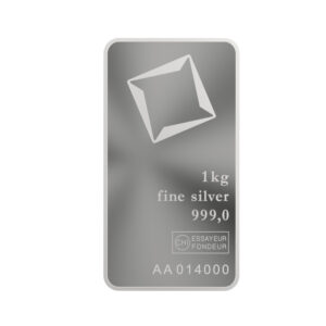 1 kg minted silver bar valcambi