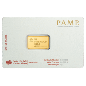 buy PAMP 5g USA Liberty Bell Gold Bar 999.9