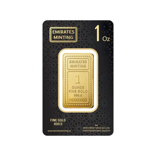 Emirates Minting 1 OZ (1 Ounce) Gold Bar