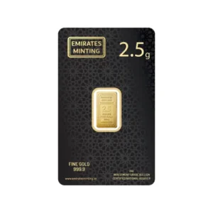 Emirates Minting 2.5g Gold Bar (999.9)