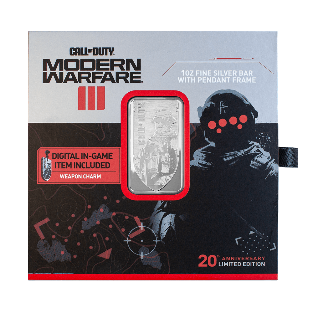 PAMP Call of Duty® 1oz silver bar with pendant frame (999)