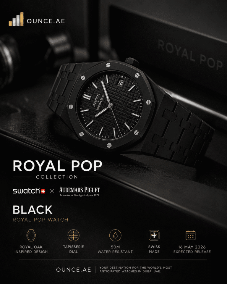Buy black Royal pop collection swatch ap watch