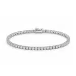 Buy 18K White Gold Lab Grown Diamond Tennis Bracelet Online in Dubai