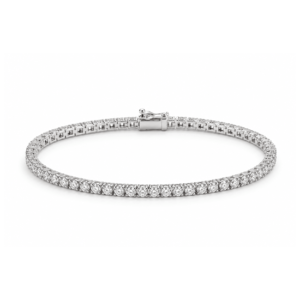 Buy 18K White Gold Lab Grown Diamond Tennis Bracelet Online in Dubai