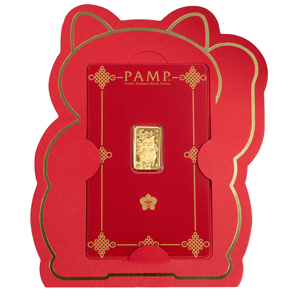 Buy Pamp 2.5g Gold Bar Lucky Cat