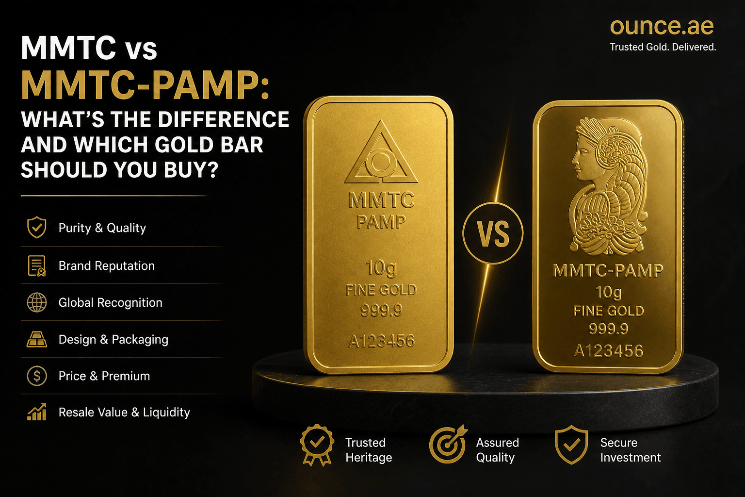 MMTC vs MMTC-PAMP: What’s the Difference and Which Gold Bar Should You Buy?