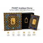 PAMP Arabian Horse 5g Pure Gold Bar with Pendant Frame & Box