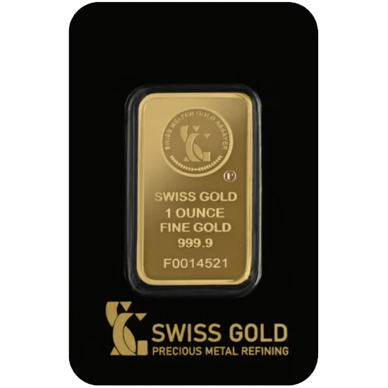 Swiss Gold Bar 1 OZ 999.9