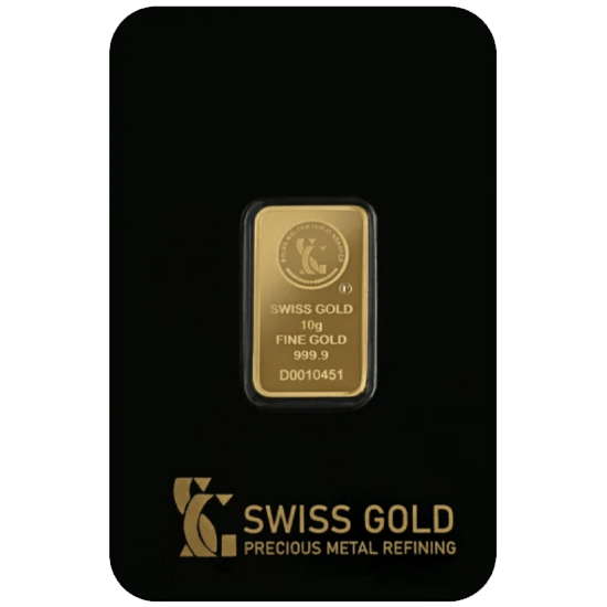 Swiss Gold Bar 10 Gram 999.9