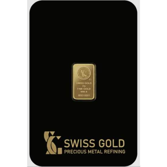 Swiss Gold Bar 2 g