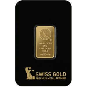Swiss Gold Bar 20 Gram 999.9