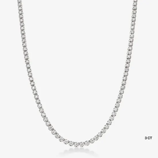 14K White Gold Luxe Lab Grown Diamond Tennis Necklace 14K White Gold Luxe Lab Grown Diamond Tennis Necklace 16" (3 Carat)