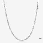 14K White Gold Mini Diamond Tennis Necklace 16