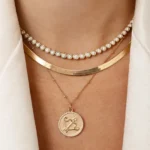 14K Yellow Gold Graduated Bezel Lab Grown Diamond Tennis Necklace 16" (1 Carat)