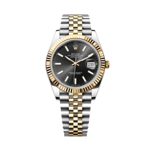 Rolex Datejust 41mm Steel & Yellow Gold Black dial Jubilee bracelet