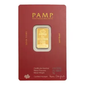 PAMP 5 Gram Arabian Camel Gold Bar