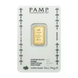 PAMP Cross of Christianity Gold Bar 5 Gram