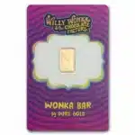 1 Gram PAMP Willy Wonka Gold Bar in official assay card with protective sleeve made from 999.9 fine gold
