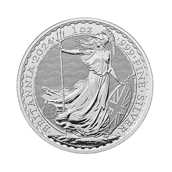 Britannia 1oz Silver Coin (King Charles III Portrait) 2024