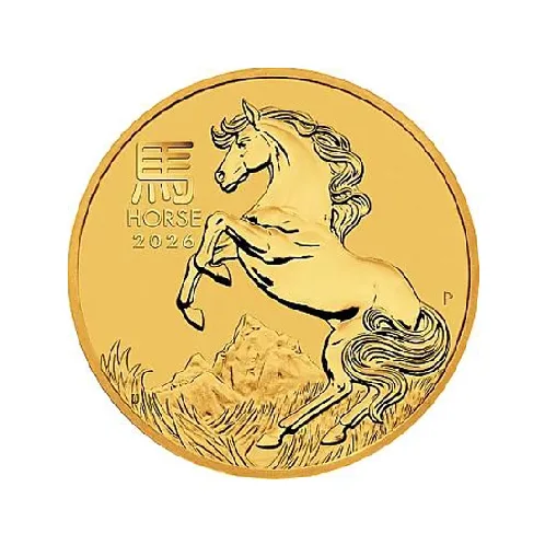 Australian 1oz Lunar III Horse Gold Coin 2026