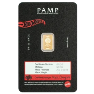 Hot Wheels Gold Bar