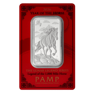 PAMP Lunar Legends 2026 Year of the Horse 1 OZ Silver Bar