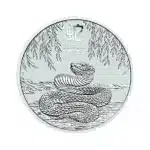 Australian 1/2oz Lunar III Snake Silver Coin 2025