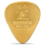 fender telecaster 75th anniversary 5g gold guitar pick coin in 999.9 fine gold
