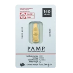 PAMP Coca-Cola 140 Years 5g Gold Bar 2026 packaging