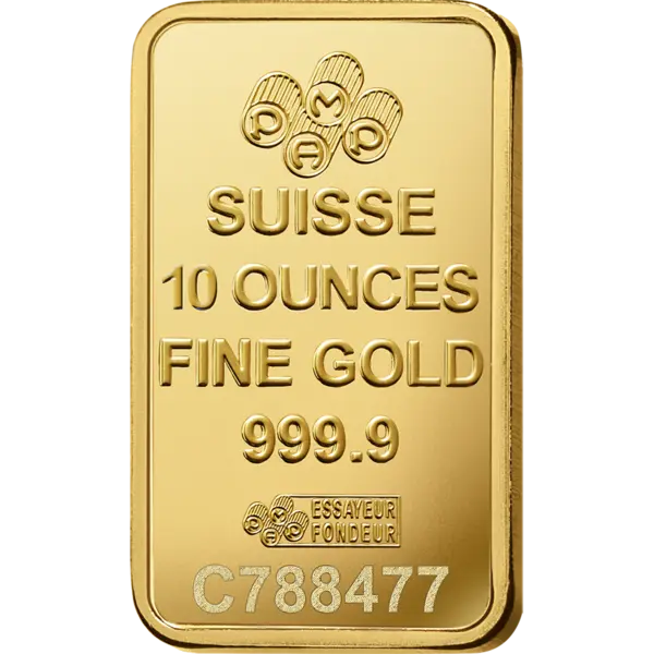PAMP 10 oz gold bar