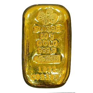PAMP 50g Cast Gold Bar
