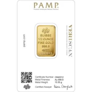 PAMP 1/2 oz Gold Bar