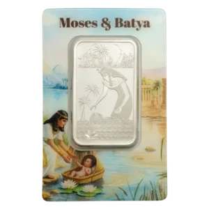 PAMP Moses & Batya 1 oz silver bar in .999 fine silver