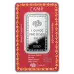 PAMP Diwali Lakshmi Sacred Cow silver bar CertiPAMP packaging