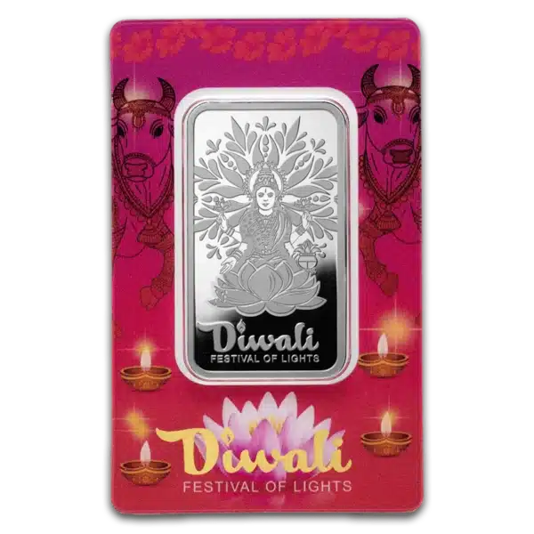 PAMP Diwali Lakshmi Sacred Cow 1 oz Silver Bar 2026