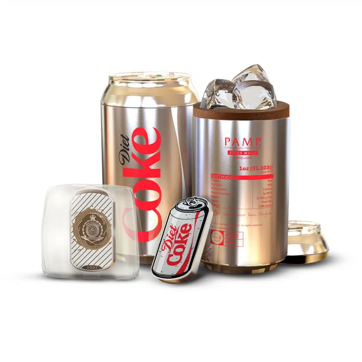 Pamp-1Oz-Diet-Coke PAMP 1 oz Diet Coke Silver Coin